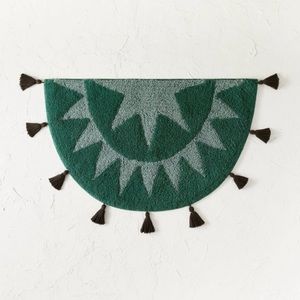 JUNGALOW X OPALHOUSE NEW soliel half moon bath rug -teal
